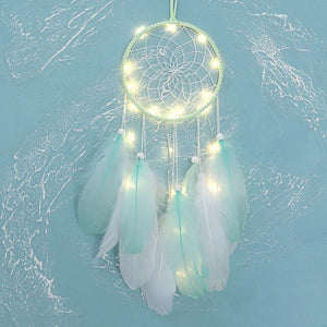 Dream Dream Handmade Dreamcatcher Feather Wall Handmade Bện gió Chimes Nghệ thuật cho treo tường Xe Trang trí nội thất Quà tặng