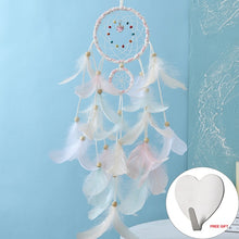 Load image into Gallery viewer, Wall Dreamcatcher  Led Handmade Feather Dream Catcher Braided Wind Chimes Art For Dreamcatcher Hanging Car Home Decoration