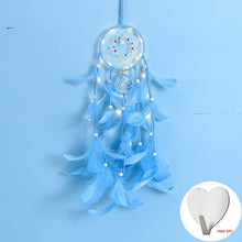 Load image into Gallery viewer, Wall Dreamcatcher  Led Handmade Feather Dream Catcher Braided Wind Chimes Art For Dreamcatcher Hanging Car Home Decoration