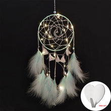 Load image into Gallery viewer, Wall Dreamcatcher  Led Handmade Feather Dream Catcher Braided Wind Chimes Art For Dreamcatcher Hanging Car Home Decoration